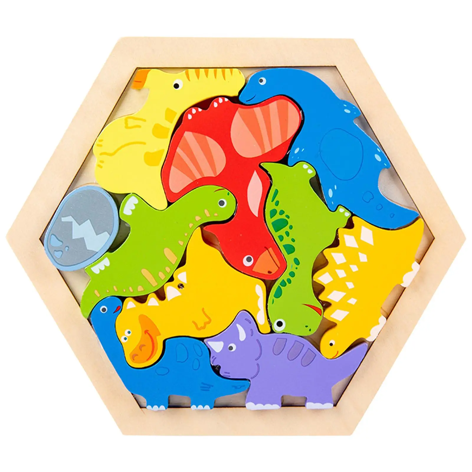 1 Quebra-Cabeça de Madeira Brinquedo Educativo