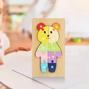 1 Quebra-Cabeça de Madeira Brinquedo Educativo